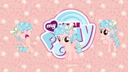 Size: 1920x1080 | Tagged: safe, artist:hornik2024, derpibooru import, cozy glow, pegasus, pony, best pony, female, filly, my little pony logo, solo, wallpaper