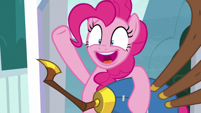 Size: 1280x720 | Tagged: derpibooru import, pinkie pie, safe, screencap, yakity-sax, yovidaphone