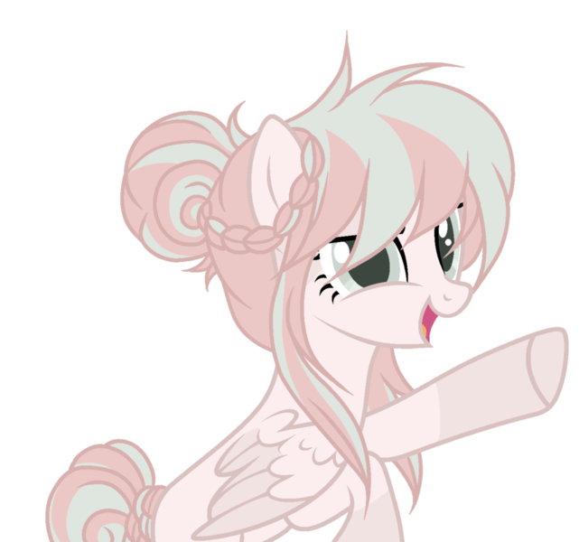 Size: 1024x959 | Tagged: safe, artist:mintoria, derpibooru import, oc, oc:rosemary, pegasus, pony, female, mare, simple background, solo, transparent background