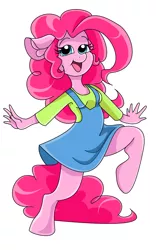 Size: 1752x2671 | Tagged: safe, artist:smirk, derpibooru import, pinkie pie, anthro, unguligrade anthro, clothes, colored, ms paint