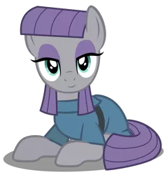 Size: 2601x2723 | Tagged: safe, artist:mundschenk85, derpibooru import, maud pie, earth pony, pony, cute, female, high res, mare, maudabetes, prone, simple background, smiling, solo, transparent background, vector, when she smiles