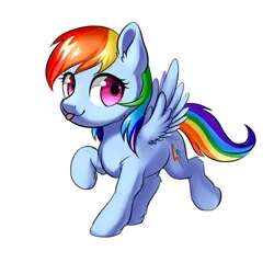 Size: 1024x1024 | Tagged: safe, artist:rikadiane, derpibooru import, rainbow dash, pegasus, pony, :p, chibi, cute, dashabetes, ear fluff, female, looking at you, mare, silly, simple background, solo, tongue out, transparent background, white outline