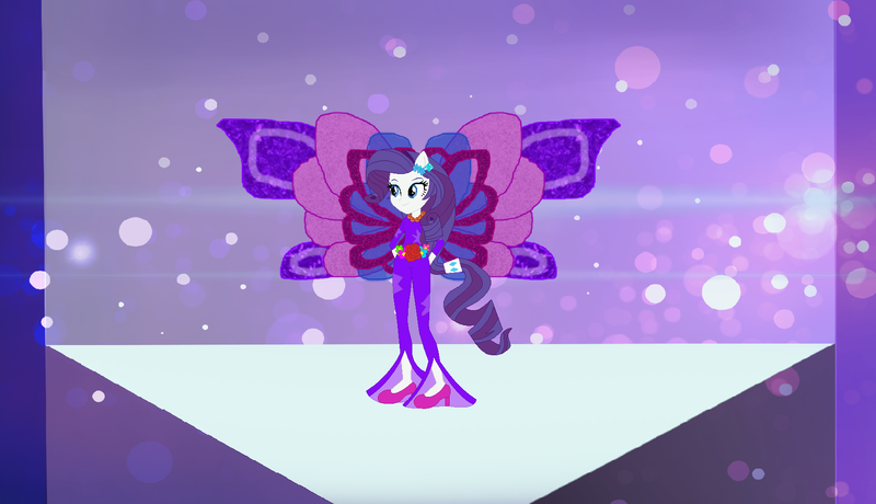 Size: 1732x996 | Tagged: safe, artist:selenaede, artist:user15432, derpibooru import, rarity, fairy, human, equestria girls, base used, clothes, crossover, ear piercing, earring, fairy wings, flower, hairpin, hasbro, hasbro studios, high heels, humanized, jewelry, onyrix, piercing, ponied up, rainbow s.r.l, rose, shoes, transformation, winged humanization, wings, winx club, world of winx