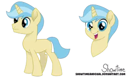 Size: 1024x622 | Tagged: safe, artist:showtimeandcoal, derpibooru import, oc, oc:blank slate, unofficial characters only, pony, unicorn, colt, commission, digital art, head shot, male, missing cutie mark, movie accurate, present, reference sheet, simple background, solo, stallion, style, transparent background, ych example, your character here