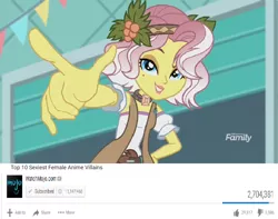 Size: 904x714 | Tagged: safe, derpibooru import, screencap, vignette valencia, equestria girls, equestria girls series, rollercoaster of friendship, 1000 hours in ms paint, meme, parody, top 10 anime list parody, watchmojo.com, youtube