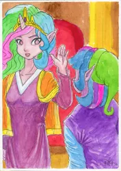 Size: 1397x1977 | Tagged: artist:invalid-david, cd-i, derpibooru import, enough, female, human, humanized, king harkinian, link, meme, princess celestia, safe, the legend of zelda, traditional art, twilight sparkle, watercolor painting, zelda: the wand of gamelon