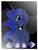 Size: 2400x3200 | Tagged: safe, artist:mintydrop2013, derpibooru import, princess luna, alicorn, belly, belly button, big belly, cute, ethereal mane, female, hoof shoes, image, jewelry, lunabetes, mama luna, mare, outie belly button, png, pregluna, pregnant, regalia, sitting, solo, starry mane