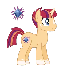 Size: 2165x2331 | Tagged: safe, artist:flipwix, derpibooru import, oc, oc:dawn glow, oc:prince dawn glow, unofficial characters only, pony, unicorn, digital art, male, next generation, offspring, parent:sunburst, parent:twilight sparkle, parents:twiburst, simple background, socks (coat marking), solo, stallion, transparent background