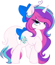 Size: 1684x1984 | Tagged: safe, artist:angelamusic13, derpibooru import, oc, oc:magical melody, pony, unicorn, bow, female, hair bow, mare, simple background, solo, tail bow, transparent background