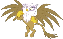 Size: 3168x1941 | Tagged: safe, artist:tourniquetmuffin, derpibooru import, gilda, gryphon, griffon the brush off, female, flying, pointing at self, simple background, solo, spread wings, transparent background, vector, wings