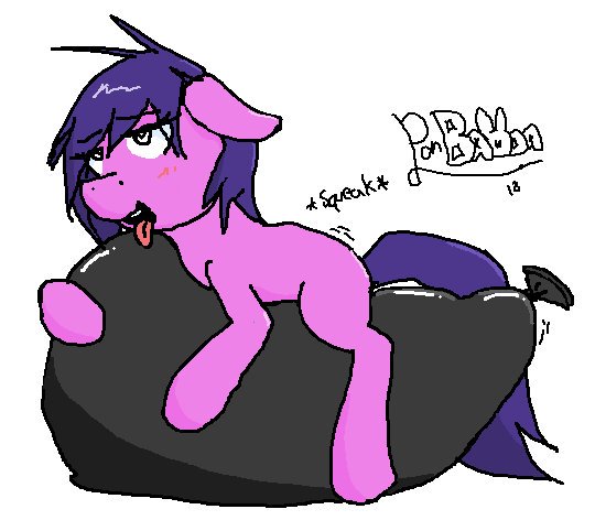 Size: 540x482 | Tagged: suggestive, artist:ponballoon, deleted from derpibooru, derpibooru import, oc, oc:jenny, unofficial characters only, earth pony, pony, ahegao, balloon, balloon fetish, balloon riding, balloon sitting, blank flank, blushing, female, fetish, mare, open mouth, simple background, solo, squeak, tongue out, white background