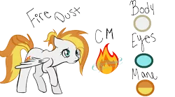 Size: 982x545 | Tagged: safe, artist:cashbott, derpibooru import, oc, oc:fire dust, unofficial characters only, cosmicverse, offspring, parent:fire streak, parent:lightning dust, parents:lightningstreak, simple background, solo, transparent background