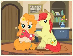 Size: 6500x5000 | Tagged: safe, artist:mundschenk85, derpibooru import, big macintosh, bright mac, pear butter, pony, absurd resolution, baby, baby macintosh, baby pony, brightbutter, cute, family, father and son, female, like father like son, like mother like son, macabetes, male, mother and son, shipping, straight, vector, weapons-grade cute