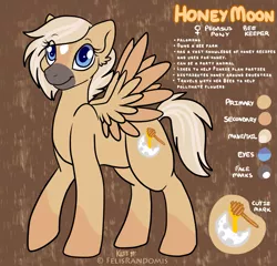 Size: 1195x1147 | Tagged: safe, artist:felisrandomis, derpibooru import, oc, oc:honeymoon, unofficial characters only, pegasus, pony, commission, reference, reference sheet, solo