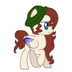 Size: 1024x1024 | Tagged: safe, artist:k3elliebear, derpibooru import, oc, oc:ruby skies, pegasus, pony, beanie, colored pupils, female, hat, mare, simple background, solo, transparent background