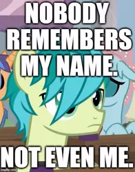 Size: 435x556 | Tagged: safe, derpibooru import, edit, edited screencap, editor:useraccount, screencap, ocellus, sandbar, earth pony, pony, a rockhoof and a hard place, cropped, image macro, male, meme, op is trying too hard