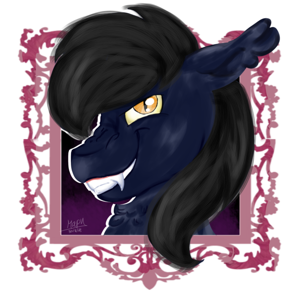 Size: 3000x3000 | Tagged: safe, artist:euspuche, derpibooru import, oc, oc:neo, unofficial characters only, bat pony, bat pony oc, bust, female, looking at you, portrait, simple background, smiling, solo, transparent background