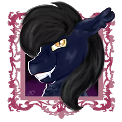 Size: 3000x3000 | Tagged: safe, artist:euspuche, derpibooru import, oc, oc:neo, unofficial characters only, bat pony, bat pony oc, bust, female, looking at you, portrait, simple background, smiling, solo, transparent background