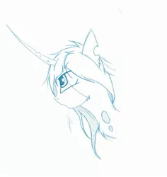 Size: 2360x2504 | Tagged: safe, artist:groomlake, derpibooru import, queen chrysalis, pony, simple background, sketch, white background