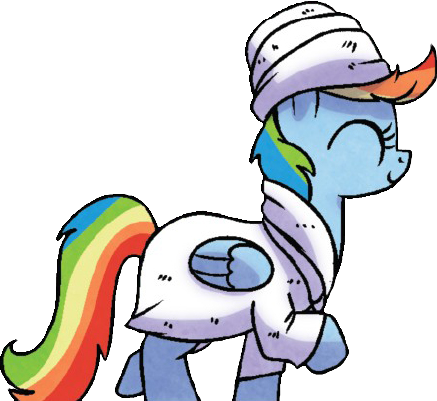 Size: 437x401 | Tagged: safe, artist:agnesgarbowska, derpibooru import, idw, rainbow dash, pony, ponyville mysteries, spoiler:comic, spoiler:comicponyvillemysteries4, background removed, bathrobe, clothes, cute, female, mare, official comic, robe, simple background, solo, towel, transparent background