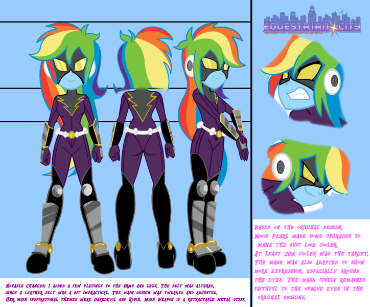 Size: 809x670 | Tagged: safe, artist:succubi samus, derpibooru import, rainbow dash, equestria girls, alternate universe, clothes, costume, crystal prep shadowbolts, daredevil, equestrian city, link in description, mask, preview, shadowbolts, shadowbolts costume, sheet, striker, superhero