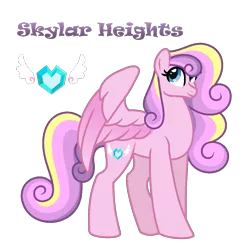 Size: 1073x1093 | Tagged: safe, artist:andy-hazards, derpibooru import, oc, oc:skylar heights, unofficial characters only, pegasus, pony, base used, female, mare, offspring, parent:princess cadance, parent:shining armor, parents:shiningcadance, simple background, solo, transparent background