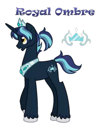 Size: 791x972 | Tagged: safe, artist:andy-hazards, derpibooru import, oc, oc:royal ombre, unofficial characters only, pony, unicorn, base used, crown, jewelry, male, offspring, parent:princess cadance, parent:shining armor, parents:shiningcadance, ponytail, regalia, simple background, solo, stallion, transparent background, unshorn fetlocks