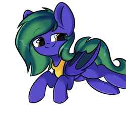 Size: 2000x2000 | Tagged: safe, artist:thieftea, derpibooru import, oc, unofficial characters only, bat pony, pony, bat pony oc, bat wings, choker, commission, digital art, green hair, green mane, green tail, high res, male, prone, simple background, smiling, solo, stallion, transparent background, ych result