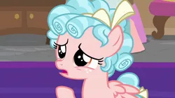 Size: 1280x720 | Tagged: safe, derpibooru import, screencap, cozy glow, pegasus, pony, marks for effort, bow, cozybetes, cute, female, filly, foal, hair bow, ringlets, school of friendship