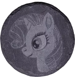 Size: 1182x1218 | Tagged: artist:malte279, bust, craft, derpibooru import, portrait, rarity, safe, slate, slate engraving