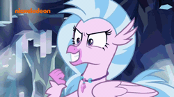 Size: 656x368 | Tagged: safe, derpibooru import, screencap, gallus, silverstream, classical hippogriff, gryphon, hippogriff, what lies beneath, animated, cave, cute, diastreamies, female, gallabetes, gif, hug, male, nickelodeon, shipping fuel, success