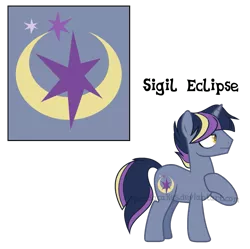 Size: 1015x1011 | Tagged: safe, artist:ipandacakes, derpibooru import, oc, oc:sigil eclipse, unofficial characters only, pony, unicorn, male, offspring, parent:night light, parent:twilight velvet, parents:nightvelvet, simple background, solo, stallion, transparent background