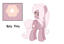 Size: 1450x1001 | Tagged: safe, artist:ipandacakes, derpibooru import, oc, oc:rosy posy, pegasus, pony, female, mare, offspring, parent:gentle breeze, parent:posey shy, parents:shys, simple background, solo, transparent background