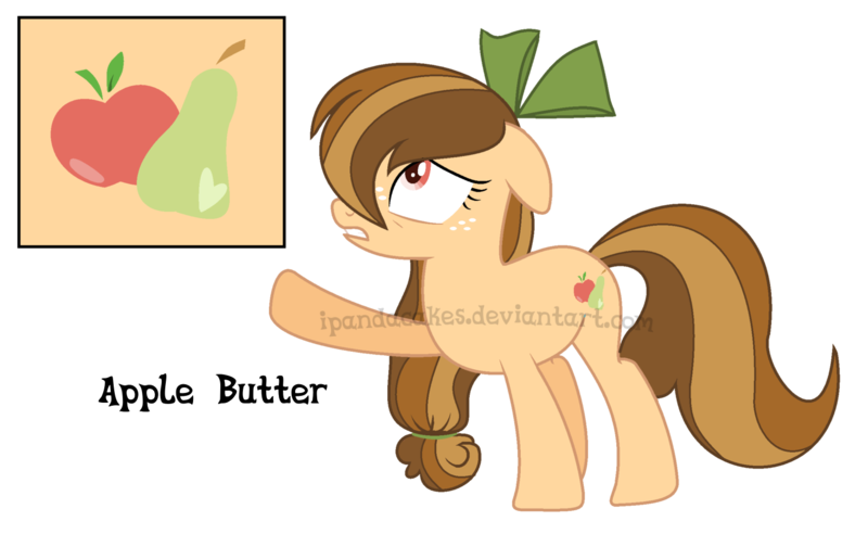 Size: 1429x878 | Tagged: safe, artist:ipandacakes, derpibooru import, oc, oc:apple butter, earth pony, pony, bow, female, hair bow, mare, offspring, parent:bright mac, parent:pear butter, parents:brightbutter, simple background, solo, transparent background