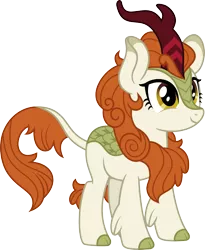 Size: 1180x1436 | Tagged: artist:nstone53, autumn blaze, awwtumn blaze, cute, derpibooru import, female, kirin, safe, simple background, smiling, solo, sounds of silence, transparent background, vector