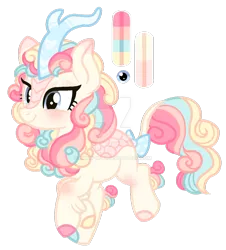 Size: 1024x1134 | Tagged: artist:inkyy-kiwi, derpibooru import, deviantart watermark, female, kirin, oc, oc:sugar sprinkles, safe, simple background, solo, sounds of silence, transparent background, watermark