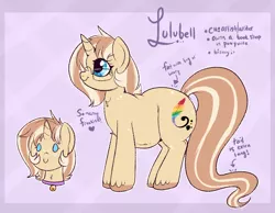 Size: 982x762 | Tagged: safe, artist:lulubell, derpibooru import, oc, oc:lulubell, unofficial characters only, pony, unicorn, chubby, fat, female, freckles, glasses, mare, reference sheet, solo