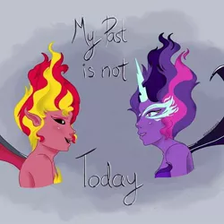 Size: 480x480 | Tagged: safe, derpibooru import, sci-twi, sunset shimmer, twilight sparkle, demon, equestria girls, my past is not today, midnight sparkle, midnightsatan, sunset satan