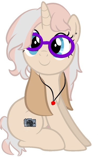 Size: 800x1193 | Tagged: safe, artist:alari1234-bases, artist:macadoptables, derpibooru import, oc, oc:media manewitz valencia, unofficial characters only, pony, unicorn, icey-verse, base used, clothes, coat, ear piercing, earring, female, glasses, jewelry, magical lesbian spawn, mare, necklace, next generation, offspring, parent:grace manewitz, parent:vignette valencia, parents:grace valencia, piercing, simple background, solo, white background