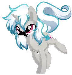 Size: 1554x1628 | Tagged: safe, artist:xsidera, derpibooru import, oc, oc:windshear, unofficial characters only, pony, unicorn, cutie, facial hair, horn, moustache, simple background, solo, transparent background
