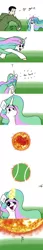 Size: 1280x7432 | Tagged: dead source, safe, artist:greyscaleart, derpibooru import, princess celestia, oc, oc:human grey, alicorn, human, pony, ball, behaving like a dog, comic, cute, cutelestia, dialogue, female, fetch, foolish mortal, human male, magic, male, mare, pony pet, sillestia, silly, source in the description, sun, tennis ball, this will end in death, this will end in fire, this will end in tears and/or death, xk-class end-of-the-world scenario