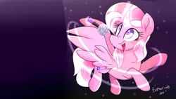 Size: 1920x1080 | Tagged: safe, artist:lynchristina, derpibooru import, oc, oc:crystal melody, unofficial characters only, alicorn, pony, alicorn oc, female, mare, solo