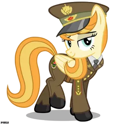 Size: 3000x3100 | Tagged: safe, artist:a4r91n, derpibooru import, oc, oc:sunny smile, unofficial characters only, pegasus, pony, bedroom eyes, clothes, cuba, female, hat, looking at you, mare, simple background, smiling, solo, transparent background
