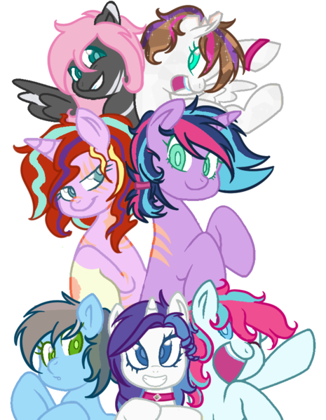 Size: 790x1020 | Tagged: artist:cornerverse, base used, derpibooru import, magical lesbian spawn, oc, oc:allegro, oc:heartbeat, oc:jewel, oc:radiant dusk, oc:star glow, oc:supernova, oc:windy zephyr, offspring, parent:fancypants, parent:fluttershy, parent:oc:bright heart, parent:pinkie pie, parent:rainbow dash, parent:rarity, parents:canon x oc, parent:sonata dusk, parents:pinata, parents:raripants, parents:starburst, parent:starlight glimmer, parents:thundershy, parent:sunburst, parent:thunderlane, parent:twilight sparkle, safe, simple background, transparent background, unofficial characters only