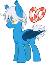 Size: 2212x2974 | Tagged: safe, artist:duskthebatpack, derpibooru import, oc, oc:mazu, unofficial characters only, bat pony, pony, bat wings, ear fluff, folded wings, male, simple background, smiling, solo, stallion, standing, transparent background, vector