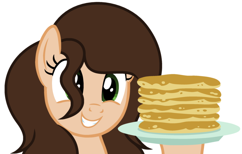 Size: 2568x1640 | Tagged: safe, artist:diamond-chiva, derpibooru import, oc, oc:artistic melody, pony, base used, female, food, mare, pancakes, simple background, solo, transparent background