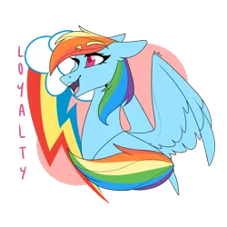 Size: 1280x1280 | Tagged: safe, artist:ask-azalea-grey, derpibooru import, part of a set, rainbow dash, pegasus, pony, cutie mark background, female, floppy ears, mare, one eye closed, open mouth, simple background, solo, spread wings, transparent background, wings