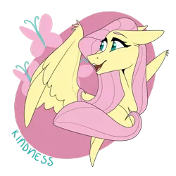 Size: 1280x1280 | Tagged: safe, artist:ask-azalea-grey, derpibooru import, part of a set, fluttershy, pegasus, pony, cutie mark background, female, floppy ears, head turn, looking back, mare, open mouth, simple background, solo, spread wings, transparent background, wings