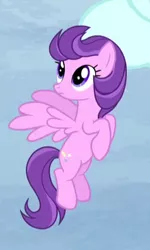 Size: 238x397 | Tagged: safe, derpibooru import, screencap, clear skies, pegasus, pony, tanks for the memories, background pony, cropped, female, flying, mare, solo