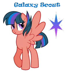 Size: 942x986 | Tagged: safe, artist:andy-hazards, derpibooru import, oc, oc:galaxy scout, unofficial characters only, pegasus, pony, base used, female, mare, offspring, parent:flash sentry, parent:twilight sparkle, parents:flashlight, simple background, solo, transparent background